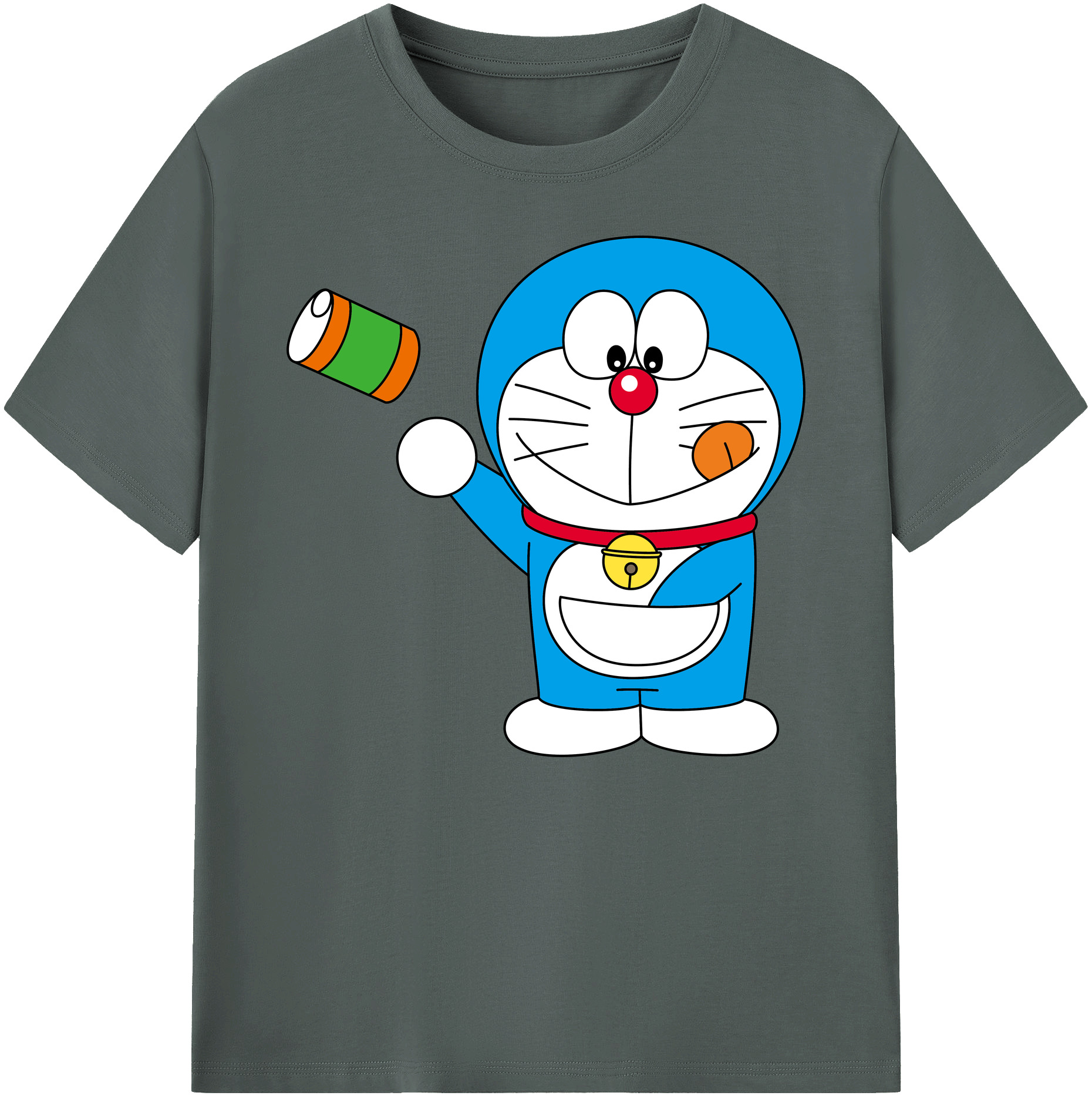 （画像用） ドラえもん Doraemon 綿100％ メンズ半袖Tシャツ｜肌触りやわらか＆通気性